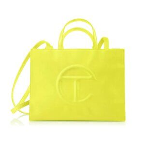 Telfar Medium Shopping Bag Highlighter Yellow